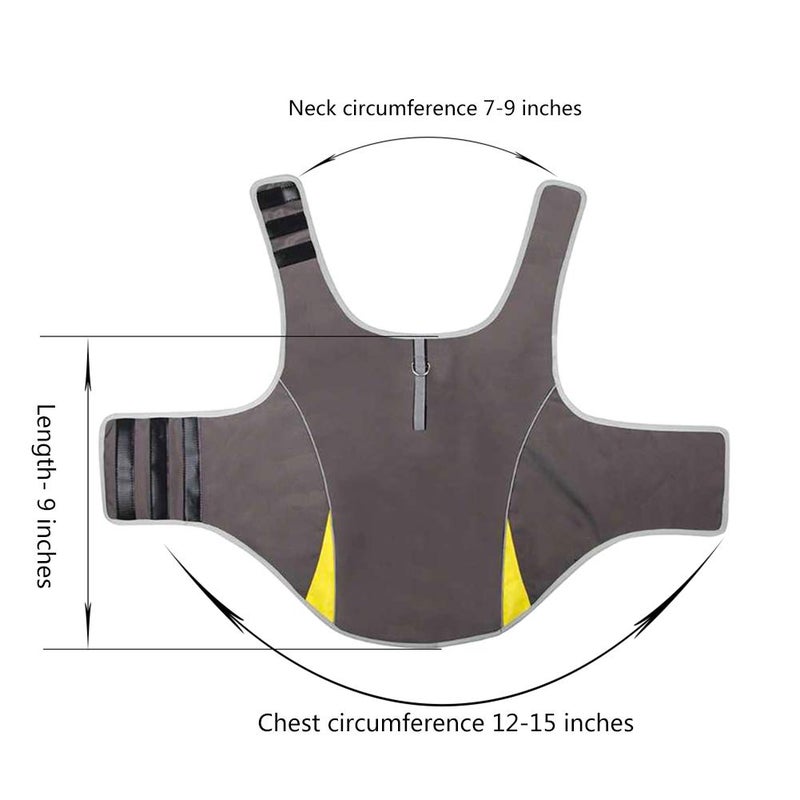 Winbate Dog Anxiety Jacket- Keep Calmig Vest Thunder Coat with D-Ring and Training Handle for Smaller Dogs(Grey) - Image 3